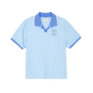 M MLB키즈반팔티 NQK 7APQM0143-43SBD CLASSIC MONOGRAM 테리 피케티셔츠