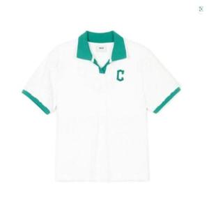 M MLB키즈반팔티 NQK 7APQM0143-45WHS CLASSIC MONOGRAM 테리 피케티셔츠