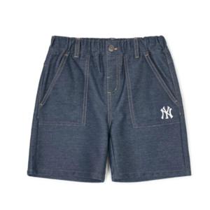 M MLB키즈반바지 NQK 7ADPB0543-50NYS BASIC 데님라이크 5부 데님팬츠