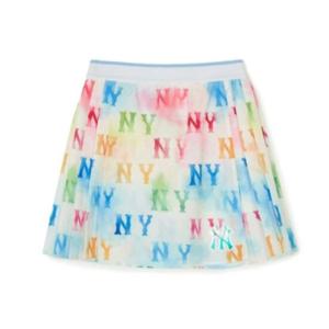 M MLB키즈반바지 NQK 7FSKM0243-50WHS WATER MONOGRAM 플리츠 스커트