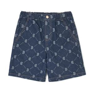 M MLB키즈반바지 NQK 7ADPMD343-43NYS DIA MONOGRAM 데님라이크 5부팬츠
