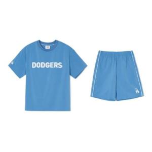 M MLB키즈트레이닝세트 NQK 7AS1CP143-07BLD OUTDOOR우븐 반팔티셔츠 세트