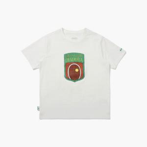 디아도라반팔티 KQJ D4222TRS94IVD 크로스코트 그래픽 반팔 티셔츠 우먼 WHITE