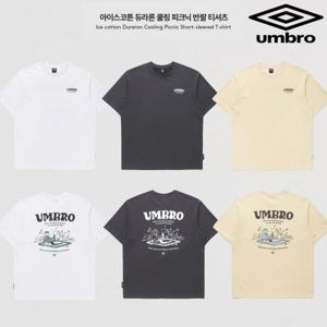엄브로 아이스코튼 듀라론 쿨링 레터링 반팔 티셔츠 UQ221CRS62 3종