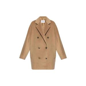 막스마라 더블 브레스티드 울 캐시미어 피코트 1562511