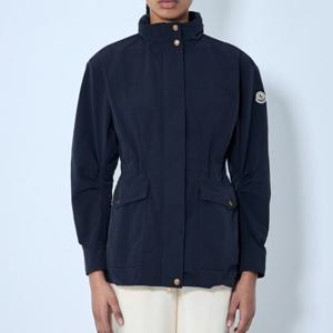25 SS 몽클레어 나데스 Nades 로고 패치 하이넥 집업 파카 자켓 블랙 1A00101598E6999