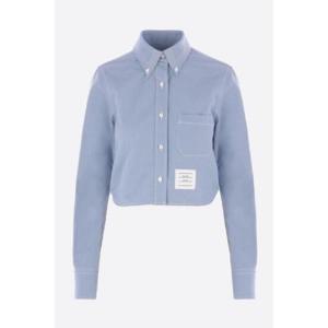 THOM BROWNE denim cropped shirt FLL183AF0991480