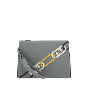 FENDI 그레이 패브릭 클러치 7VA564AJF5 F1HRT