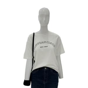 [숲]라운드 레터링 반팔 티셔츠 (SB3ST34S)