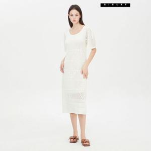 [시슬리] 스퀘어넥 스카시 롱 원피스 SAKO35431