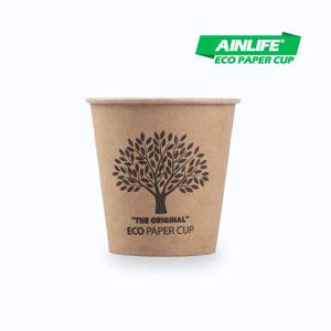 아인 크라프트 일회용 자판기 종이컵 190ml 1000개 브라운