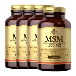 [솔가] MSM 식이유황 1000mg 120정 x4