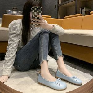 쏭스마켓 베이직 배색 리본 플랫슈즈 로퍼 1695