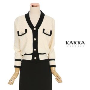 [카라]KARRA 펄버튼배색라인가디건_A3F0221