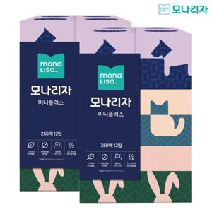 [모나리자] 미니플러스 미용티슈 250매 x 12입 x 2팩