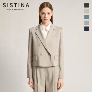 [SISTINA] 인기 더블 크롭 셋업 재킷_AWSJKO11010