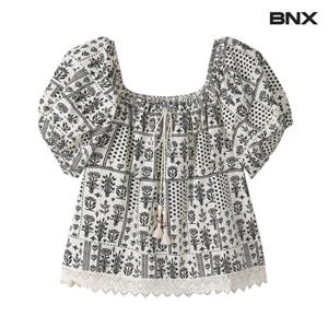 [BNX]패턴 레이스 블라우스 (BW2BL032L0)