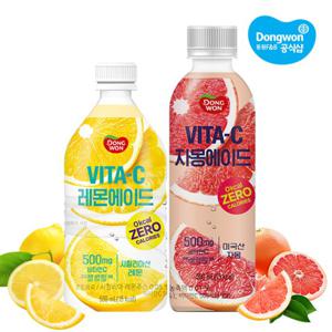 [동원] 비타C 제로에이드 500ml x24개 /자몽/레몬