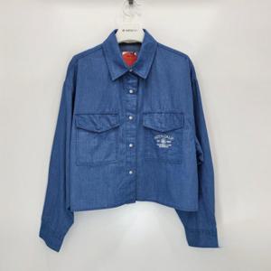 [행텐][모다춘천]여성 오버 크롭 데님 셔츠_블루 10470-120-401-