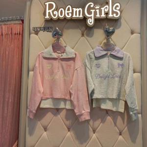 로엠걸즈 DP01 카라 반집업 레이어드 티셔츠 RGMA24W1C