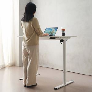 멜린 전동 모션데스크 싱글모터 1200X600 18T 라운드 스탠딩 노트북 허리건강 목건강 건강한생활 서서일하는 업무효율 칼로리소비 소화 졸음방지 직장인 건강책상