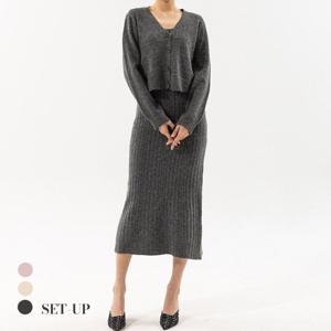 [카라]KARRA 딜라이트니트원피스+가디건SET_A4F0269