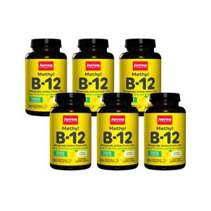 6개X  자로우포뮬러스  메틸  비타민  B  12  레몬  1000mcg  100  츄어블정