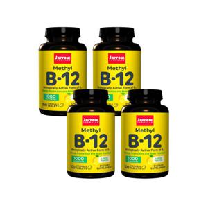 4개X  자로우포뮬러스  메틸  비타민  B  12  레몬  1000mcg  100  츄어블정