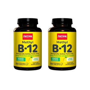 2개X  자로우포뮬러스  메틸  비타민  B  12  레몬  1000mcg  100  츄어블정