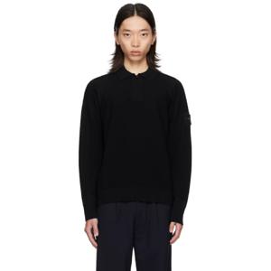25 SS 스톤아일랜드 남성 블랙 집업 폴로 셔츠 242828M212001
