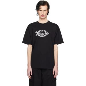 25 SS 지방시 남성 블랙 GIVENCHY 메달리온 티셔츠 251278M213007