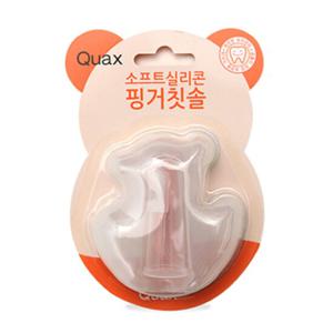 쿠아스 소프트 실리콘 손가락칫솔(보관거치대포함)