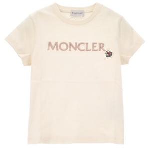 25SS 몽클레어 키즈 로고 자수 반팔 티셔츠 8C00013 89AT9 050-K