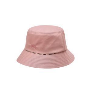 닥스 여성 25SS 핑크 라인배색 로고 자수 면 버킷햇 DLHE5B105P2