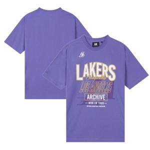 [NBA] CHI 아카이브 빅 로고 반팔티셔츠 (퍼플) N252TS022P