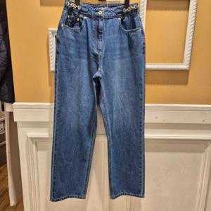 [BCBG] 비씨비지 여름25 골드 데님 바지 B5B3P350