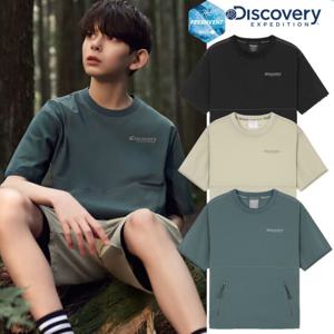 디스커버리키즈 DKTR75053 키즈 프레시벤트 경량 우븐 아웃도어 트레이닝 반팔 티셔츠