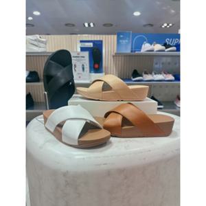 [FITFLOP][루루] FFSO5E204 4종택일건 25S S 크로스 레더 여성 슬라이드