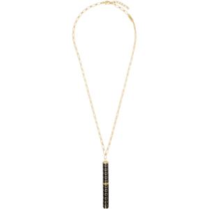 25 SS 지방시 남성 골드톤   블랙 참 펜 모노그램 펜던트 네크리스 251278M145007