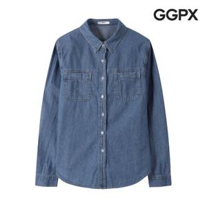 [GGPX] 인디고 카라 포켓 데님 셔츠 (GP3SH046F)