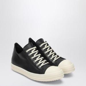 RICK OWENS 검은색 가죽 스니커즈 RU01E5891LCO/Q_RICKO-911