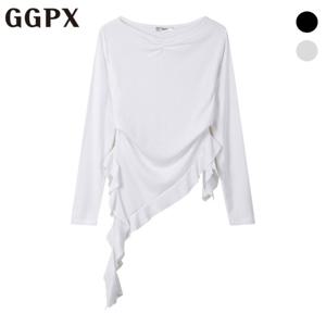 [GGPX] 러플 웨이브 포인트 티셔츠 (GP2TS011F)