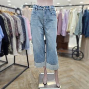[BCBG][올앤선드리] i 턴업 데님 팬츠 A5M4I397