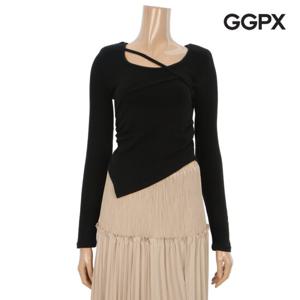 [GGPX] 사선끈 언발 슬림 티셔츠 (GOHTSA30F)