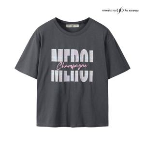 나인식스뉴욕  엠보 더블 프린팅 티셔츠 (NP4TS018M0)