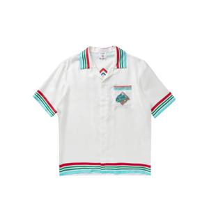카사블랑카 반팔 셔츠 UMS25SH003 06 SILK
