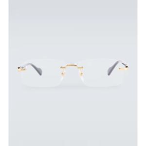 구찌 Gucci 125th Street 렉탱귤러 안경 P00926745