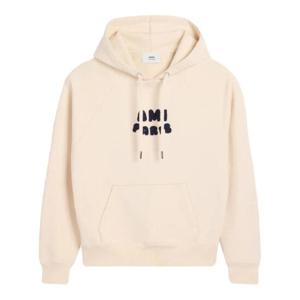 AMI Paris 로고 아플리케 후디 E25USW275747