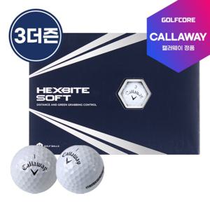 (3다즌-36알)[25년신상]캘러웨이 HEX BITE SOFT 헥스바이트 소프트 3피스 골프공-36알