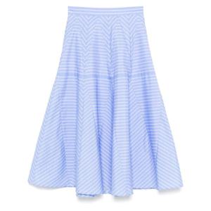 산드로 스트라이프 미디 스커트 SFPJU01456